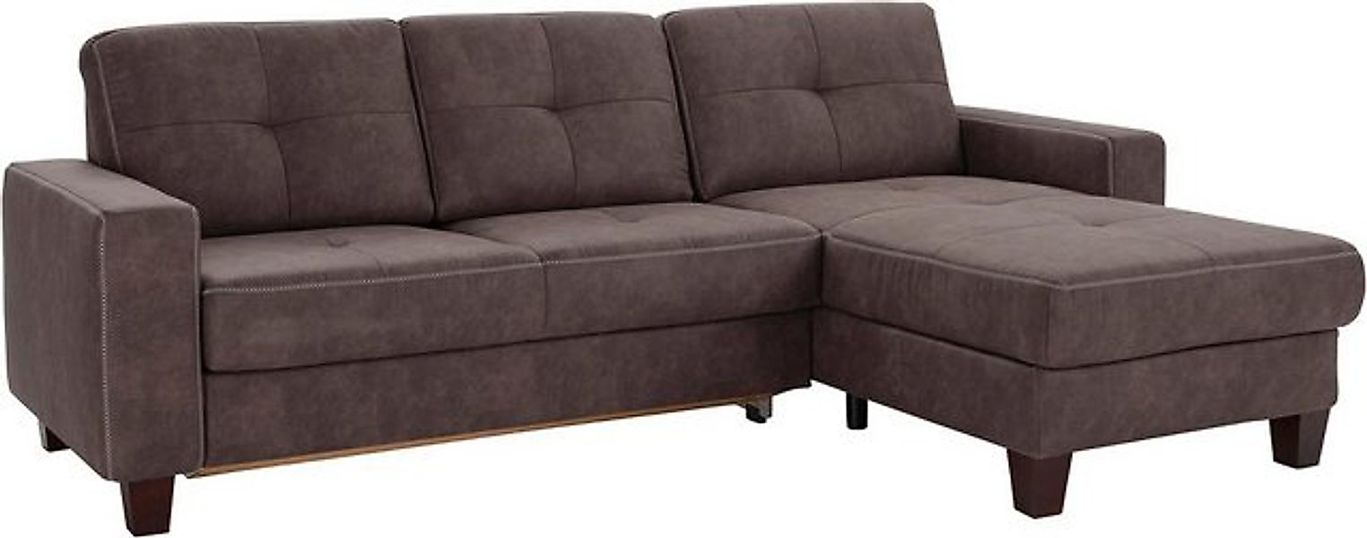 Places of Style Ecksofa "Varese L-Form", wahlweise mit Bettfunktion und Vor günstig online kaufen