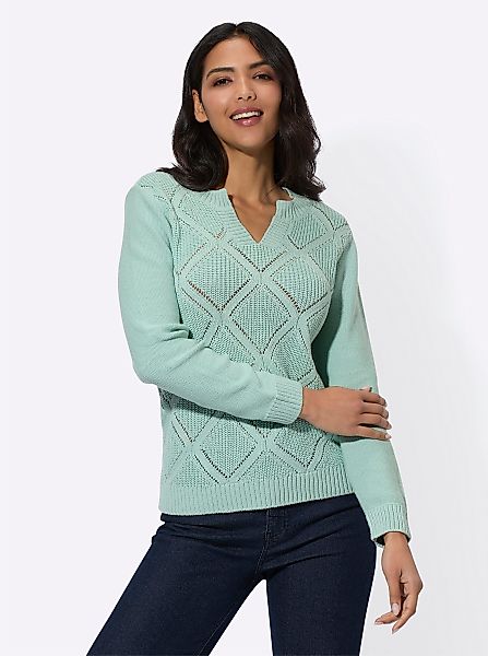 Sieh an! Strickpullover Ajourpullover günstig online kaufen