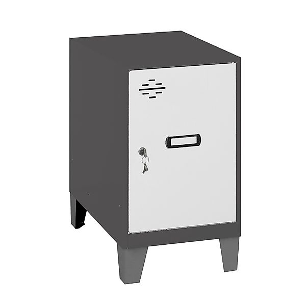 PROREGAL Schließfachwürfel AMEGO HxBxT 57,5 x 30 x 50 cm Mit Standfüße Grau günstig online kaufen