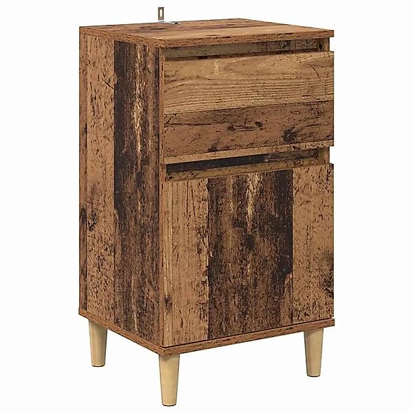 vidaXL Nachttisch mit Schubladen Altholz 40 x 35 x 70 cm Holzwerkstoff 8812 günstig online kaufen