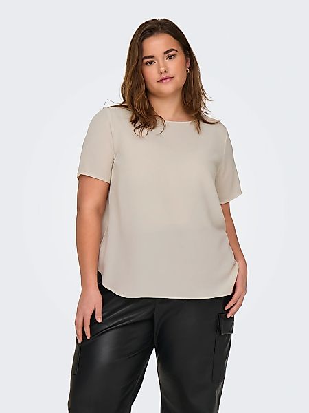 ONLY CARMAKOMA Shirtbluse CARVICA SS TOP WVN NOOS Materialmix, regular fit günstig online kaufen