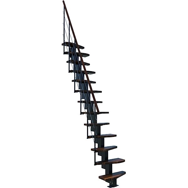 Minka Raumspartreppe  Quatro Schwarz Geschosshöhe bis 298 cm günstig online kaufen