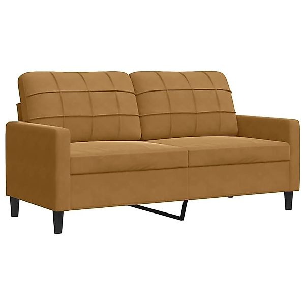 vidaXL 2-Sitzer-Sofa Braun 140 cm Samt 4007631 günstig online kaufen