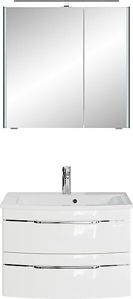 Saphir Badmöbel-Set »Serie 7045 2-teilig Mineralmarmor-Waschtisch mit LED-S günstig online kaufen