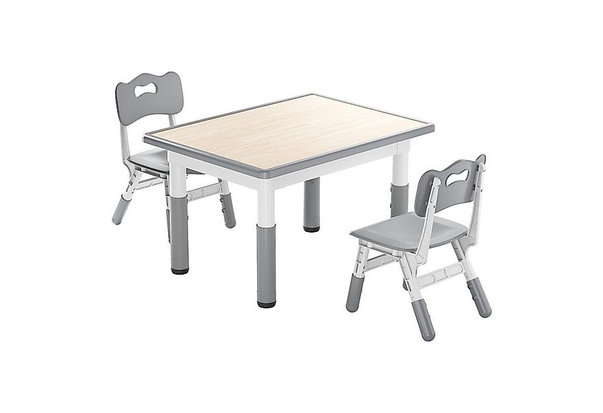 FIVMEN Kindersitzgruppe Kindertisch 2 Stühlen Set Höhenverstellbar Kinder T günstig online kaufen