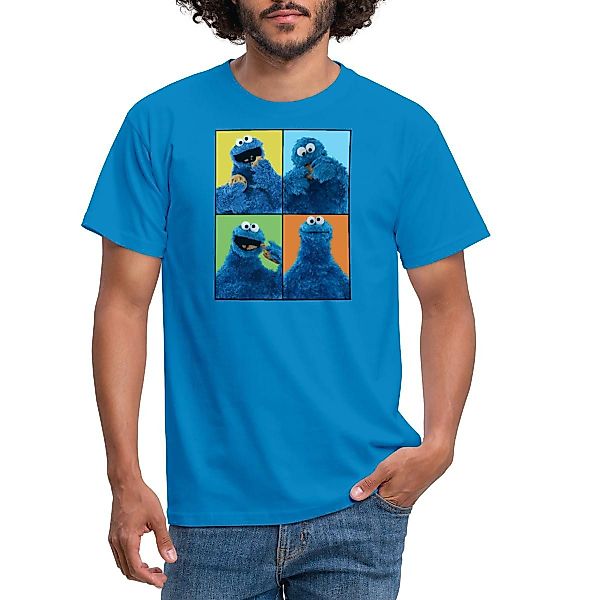 Spreadshirt T-Shirt Sesamstraße Krümelmonster Posen Männer günstig online kaufen