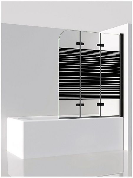 IMPTS Badewannenaufsatz Teilsatiniert Duschtrennwand Faltbar Duschwand für günstig online kaufen