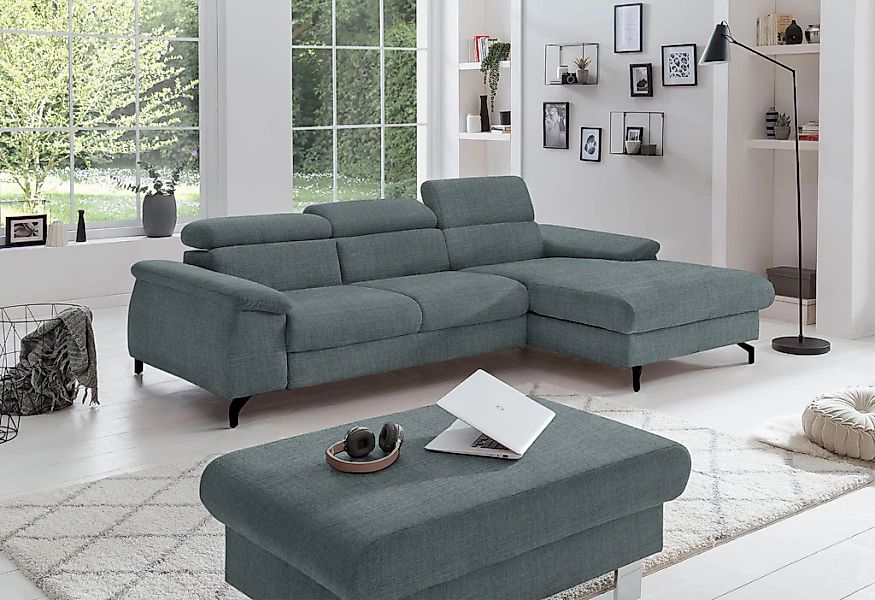 COTTA Polstergarnitur "Komaris L-Form", (Set), Set bestehend aus: Ecksofa m günstig online kaufen