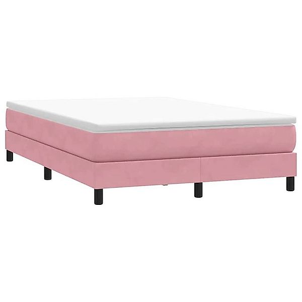 vidaXL Bett Boxspringbett ohne Matratze Rosa günstig online kaufen