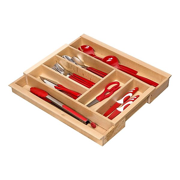 SOTECH ORGA-BOX III Buche Besteckeinsatz Ausziehbar 40-60 cm Höhe 56 mm Für günstig online kaufen