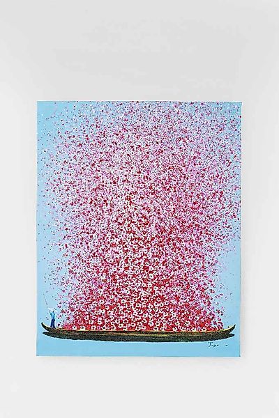 Touched Flower Boat Bild rosa/blau 100 x 80cm günstig online kaufen