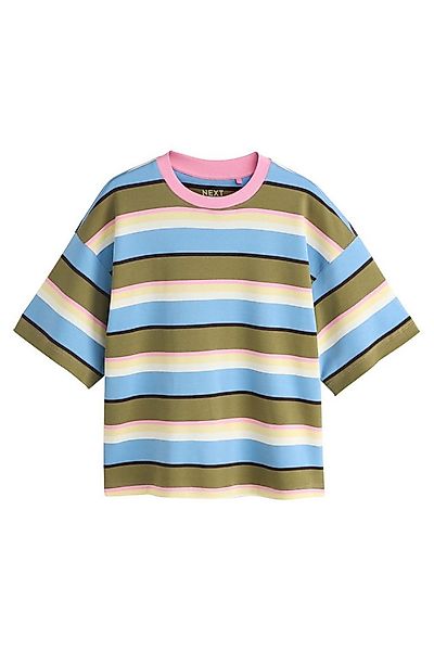 Next T-Shirt Kastiges Relaxed Fit Oversized-T-Shirt, Baumwolle (1-tlg) günstig online kaufen