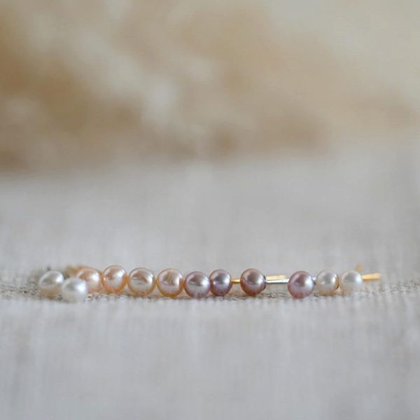 Runde Perlé Paar Ohrstecker winzige Perlenohrstecker günstig online kaufen