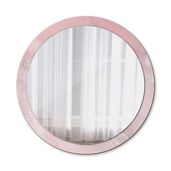 Tulup Spiegel mit Motivdruck Rosa Stein 100x100 cm Runder Spiegel Aufdruck günstig online kaufen