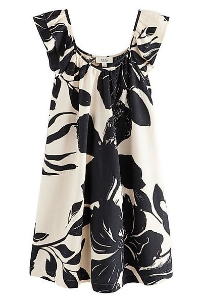 Next Minikleid Minikleid mit V-Ausschnitt und Rüschenärmeln (1-tlg) günstig online kaufen