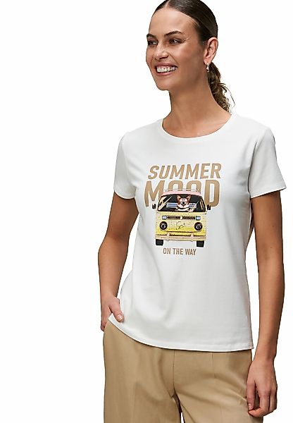 Zero Kurzarmshirt "Damen Shirt mit Summer Mood Print" 1 Stk. tlg. weiteres günstig online kaufen