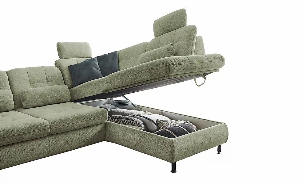 Lounge Collection Ecksofa  LIORA ¦ grün ¦ Maße (cm): B: 242 H: 99 T: 210.0 günstig online kaufen