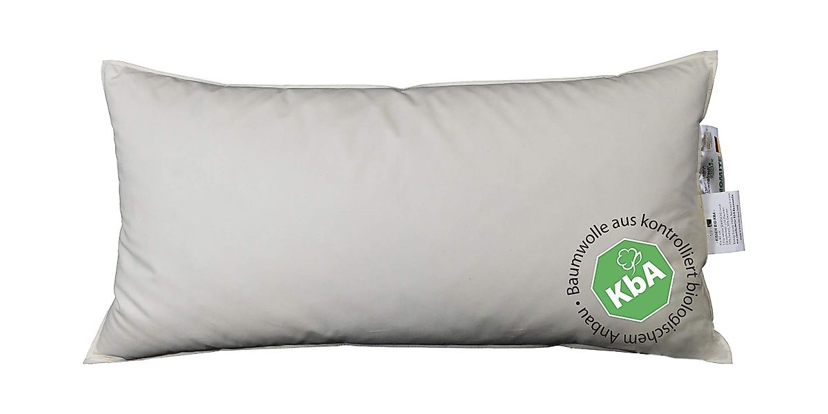 Vitaschlaf Gänsedaunenkopfkissen Vitaschlaf® Bio-Luxe-KBA DAUNE KISSEN günstig online kaufen