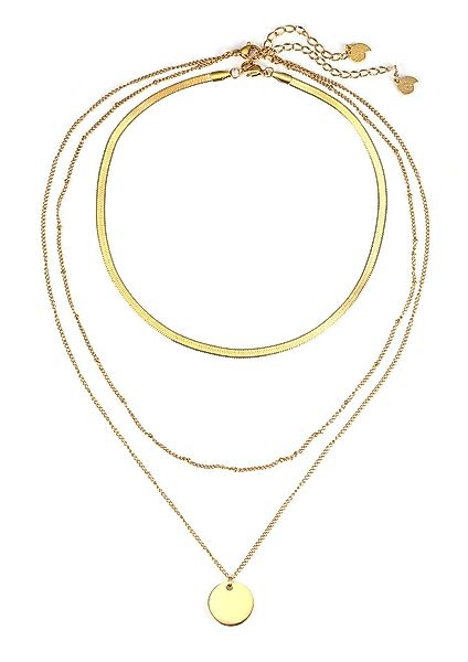 Hey Happiness Edelstahlketten-Set Layer, Mehrreihige Choker günstig online kaufen