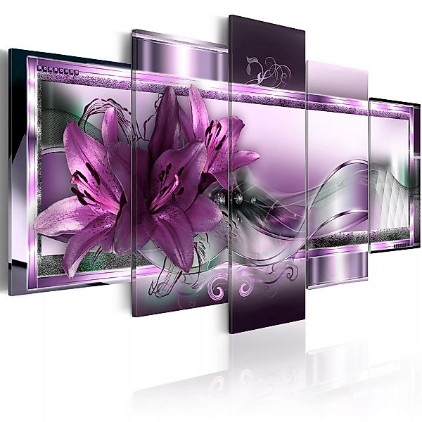 Wandbild - Purple Lilies günstig online kaufen