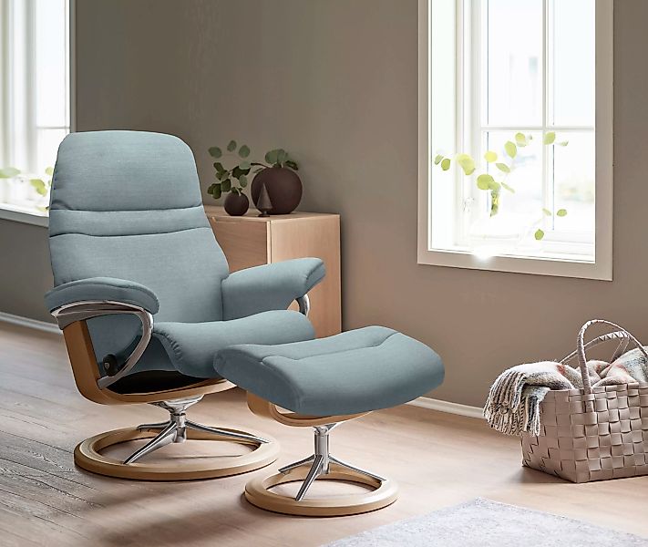 Stressless Relaxsessel "Sunrise", (Set, Relaxsessel mit Hocker), mit Signat günstig online kaufen