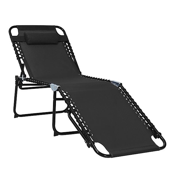 COSTWAY Gartenliege Liegestuhl, 4-Fach verstellbar, klappbar, günstig online kaufen