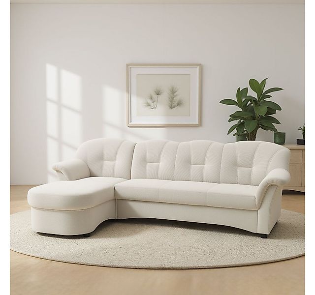 DOMO collection Ecksofa Flores Schlafsofa, B/T/H: 233/142/86 cm, L-Form, wa günstig online kaufen