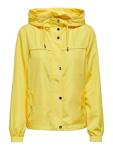 ONLY Kurze Einfarbige Jacke Damen Gelb günstig online kaufen