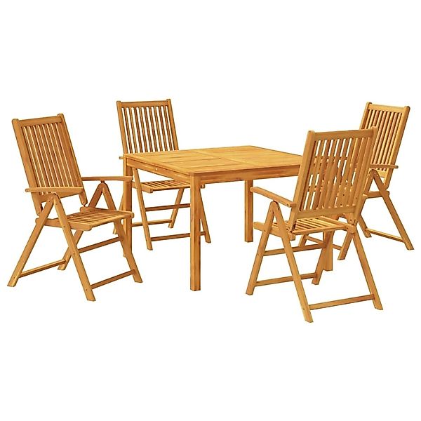 vidaXL 5-Tlg Garten-Essgruppe Massivholz Akazie 3295256 günstig online kaufen