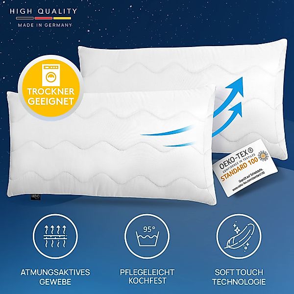 LILENO HOME Kopfkissen - gestepptes Kissen günstig online kaufen