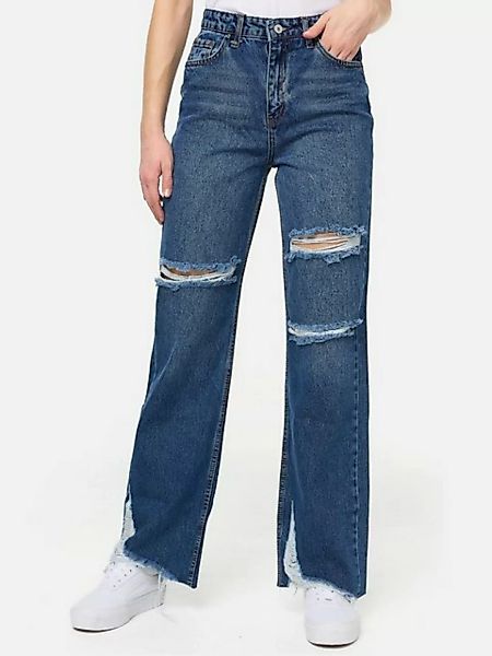 Tazzio High-waist-Jeans F117 Damen Palazzo Jeanshose günstig online kaufen