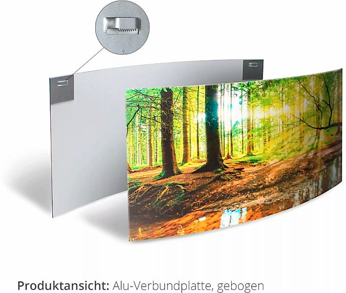 Artland Wandbild "Silber abstrakt auf petrol", Gegenstandslos, (1 St.), 3D günstig online kaufen