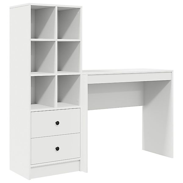 vidaXL Sideboard Schreibtisch mit Stauraum Weiß günstig online kaufen
