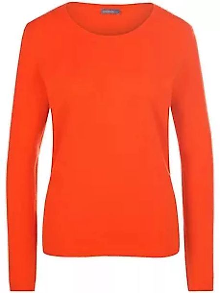 Rundhals-Pullover aus Schurwolle und Kaschmir include orange günstig online kaufen