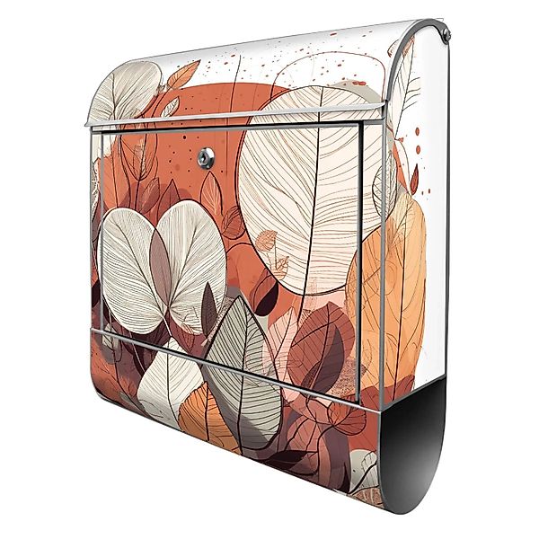 Banjado Design Briefkasten Silber Pulverbeschichtet 39x47x14cm 2 Schlüssel günstig online kaufen