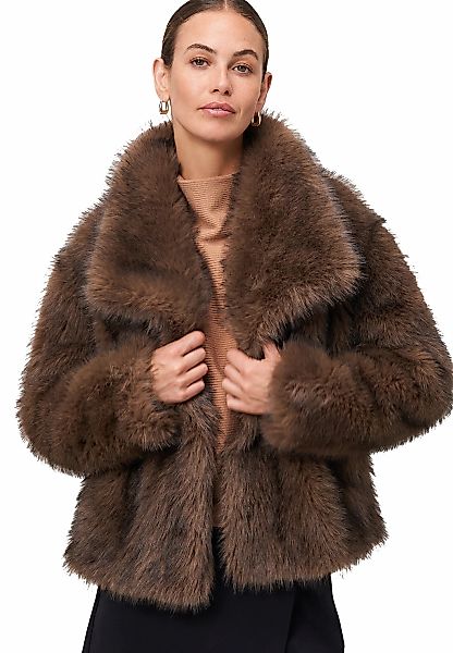Zero Fieldjacket "zero Damen Jacke in Felloptik" günstig online kaufen