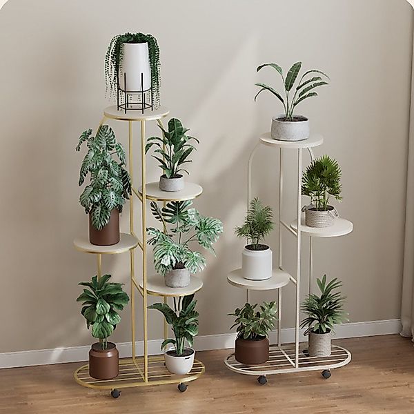 GarveeMore Blumenständer Pflanzenregal Blumentopfhalter Schmiedeeisen Ecke günstig online kaufen