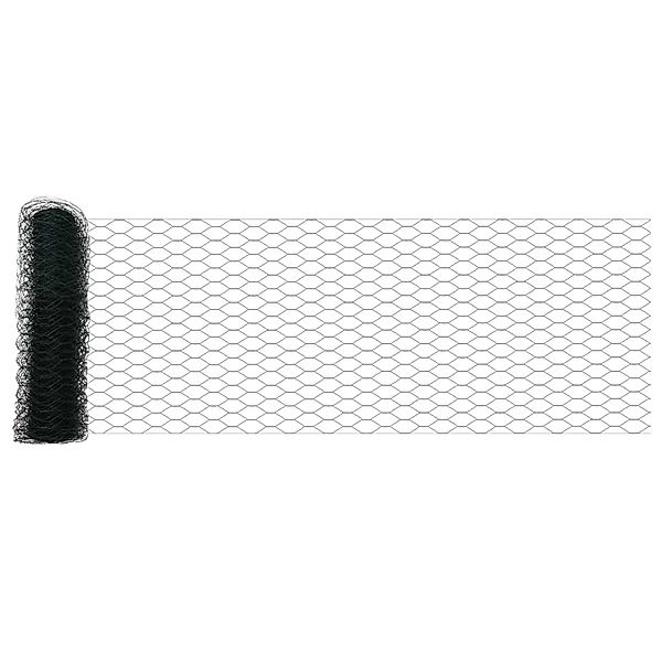 vidaXL Hexagonzaun Grün 0,8 x 10 m PVC 42005343 günstig online kaufen