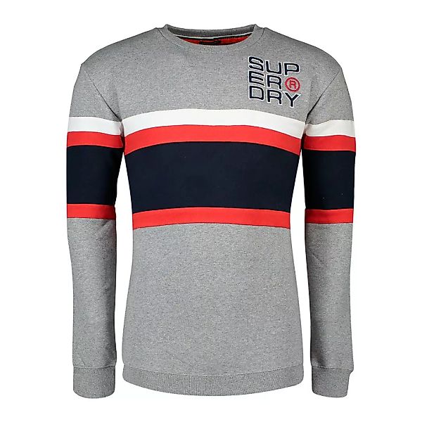 Superdry Applique Weekend Cut&sew Crew Sweatshirt S Varsity Silver Grit günstig online kaufen