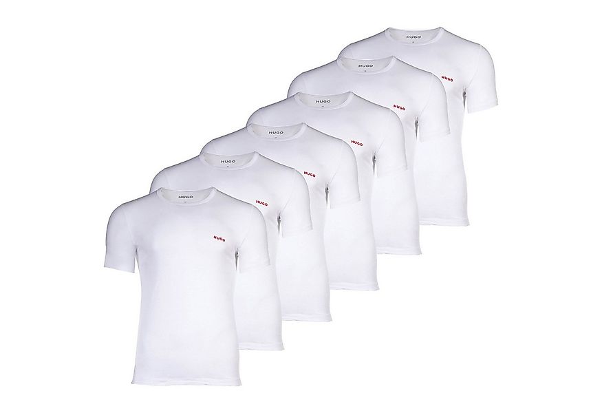 HUGO T-Shirt Herren T-Shirt 6er Pack Baumwolle (Packung, 6er Pack) günstig online kaufen