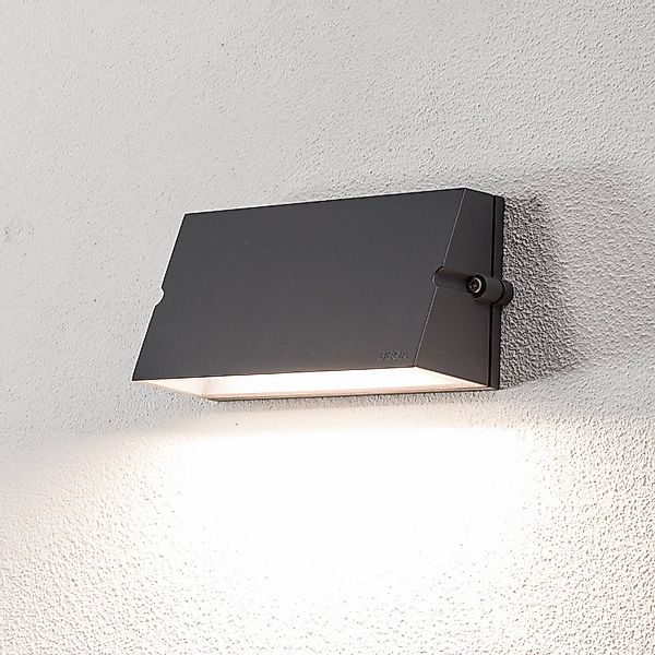 BEGA LED-Außenwandlampe 24372, grafit, Metall, CCT, IP65 günstig online kaufen