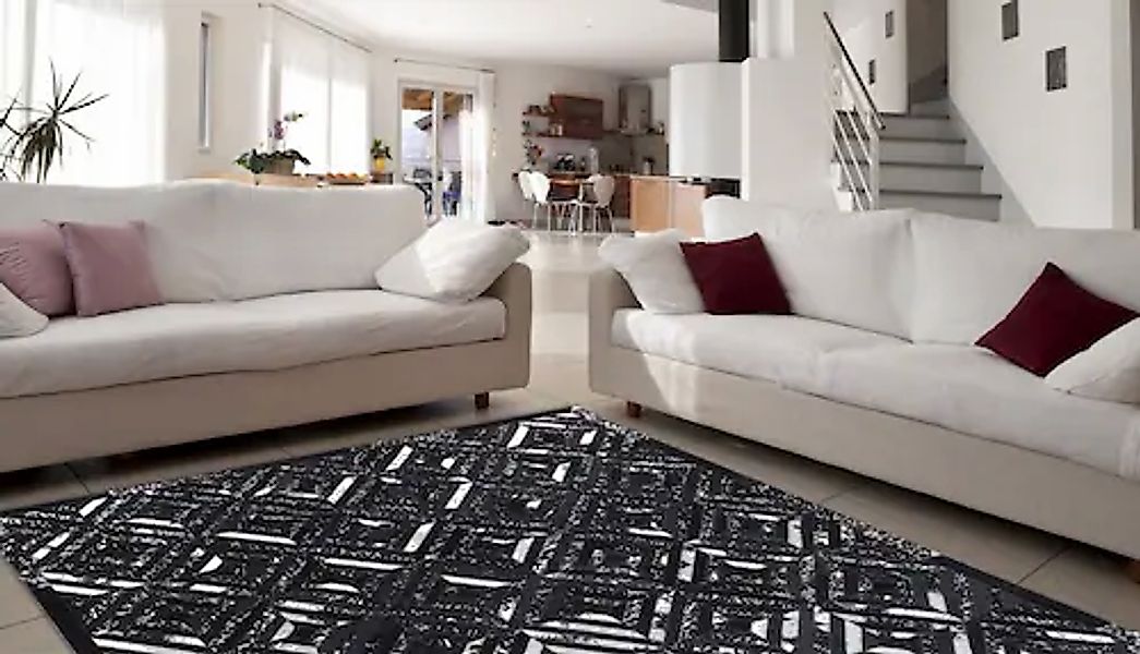 my home Lederteppich »Faris«, rechteckig, 8 mm Höhe, echtes Leder, robuster günstig online kaufen