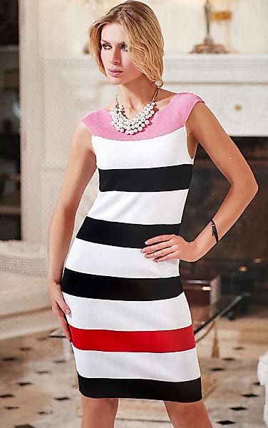 Passioni Sommerkleid Minikleid in Schwarz-Weiß mit günstig online kaufen