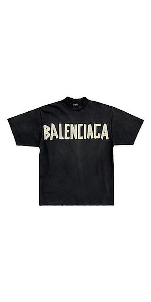 Dsquared2 Print-Shirt Balenciaga Tape Optik T-Shirt Schwarz Unisex XXL günstig online kaufen