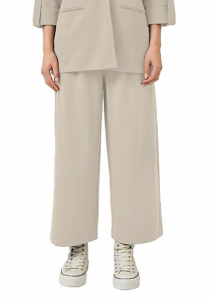 QS Culotte Sommerhose mit Knopf-Design am Gummibund günstig online kaufen