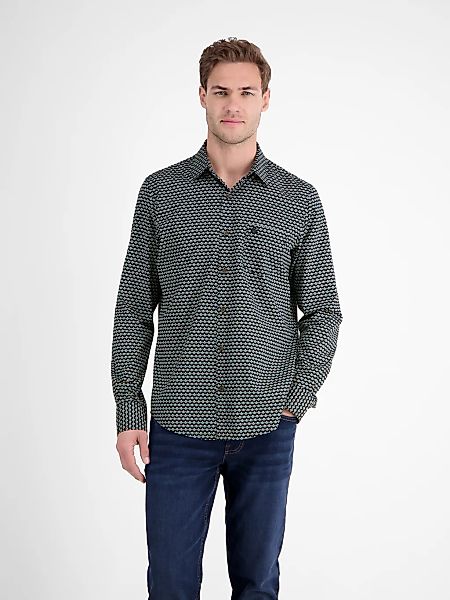 LERROS Langarmhemd "Langarmhemd mit grafischem Muster" günstig online kaufen
