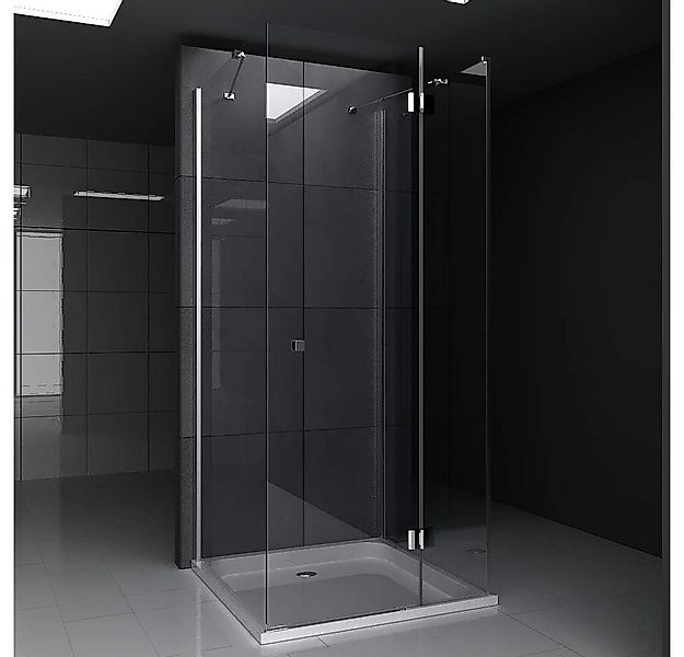 Alpenberger Eckdusche U-Form Duschkabine - Komplettdusche 3 Seitig Duschabt günstig online kaufen