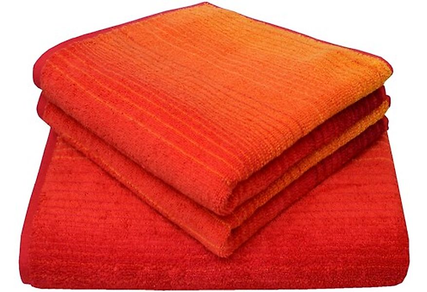 Dyckhoff Handtuch Set »Colori«, Set, 3 tlg., Walkfrottee, 2 Handtücher & 1 günstig online kaufen
