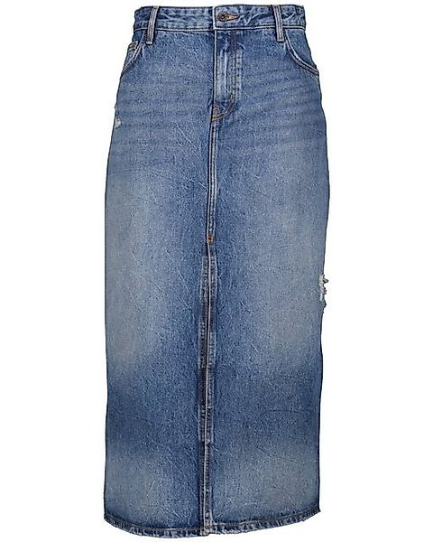 HUGO Blue Midirock "Gebana B", Authentic washed mit kleinen Destroyed-Effek günstig online kaufen