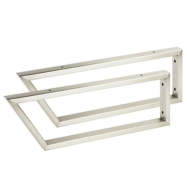 SOTECH 2 x Waschtischkonsole TWK450 450 x 150 mm Edelstahl Gebürstet Vorder günstig online kaufen